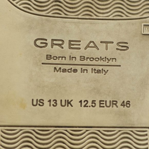 Greats Brooklyn Made in Italy Suede Leather Sneakers - Men's Size 13 - Picture 10 of 10